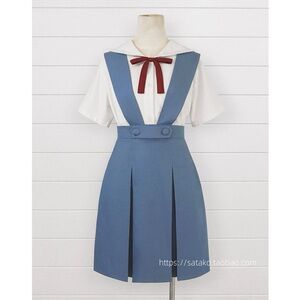 High Quality Ayanami Rei Cosplay Costume Ayanami Rei Asuka Blue School Uniform